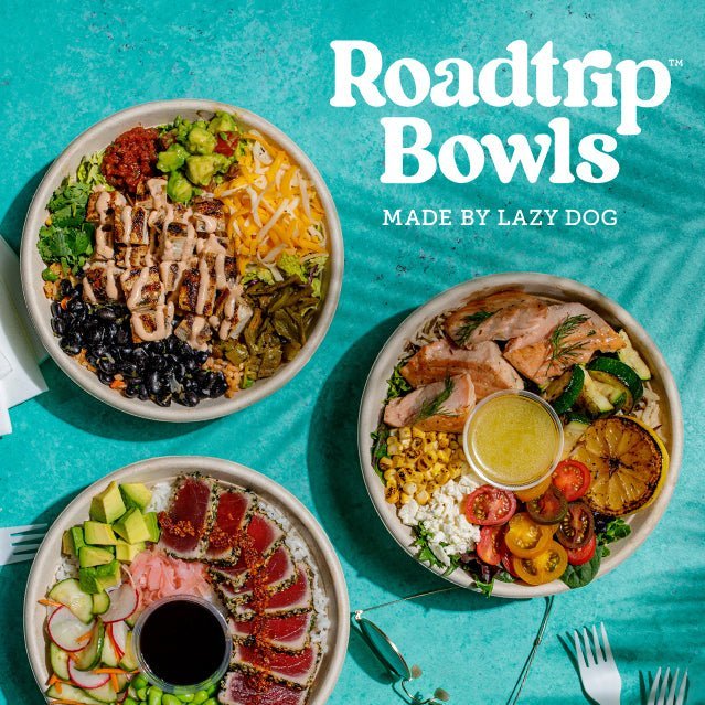 Lazy Dog Restaurant & Bar Introduces New Roadtrip™ Bowls Virtual Concept - Lazy Dog Restaurants & Bar