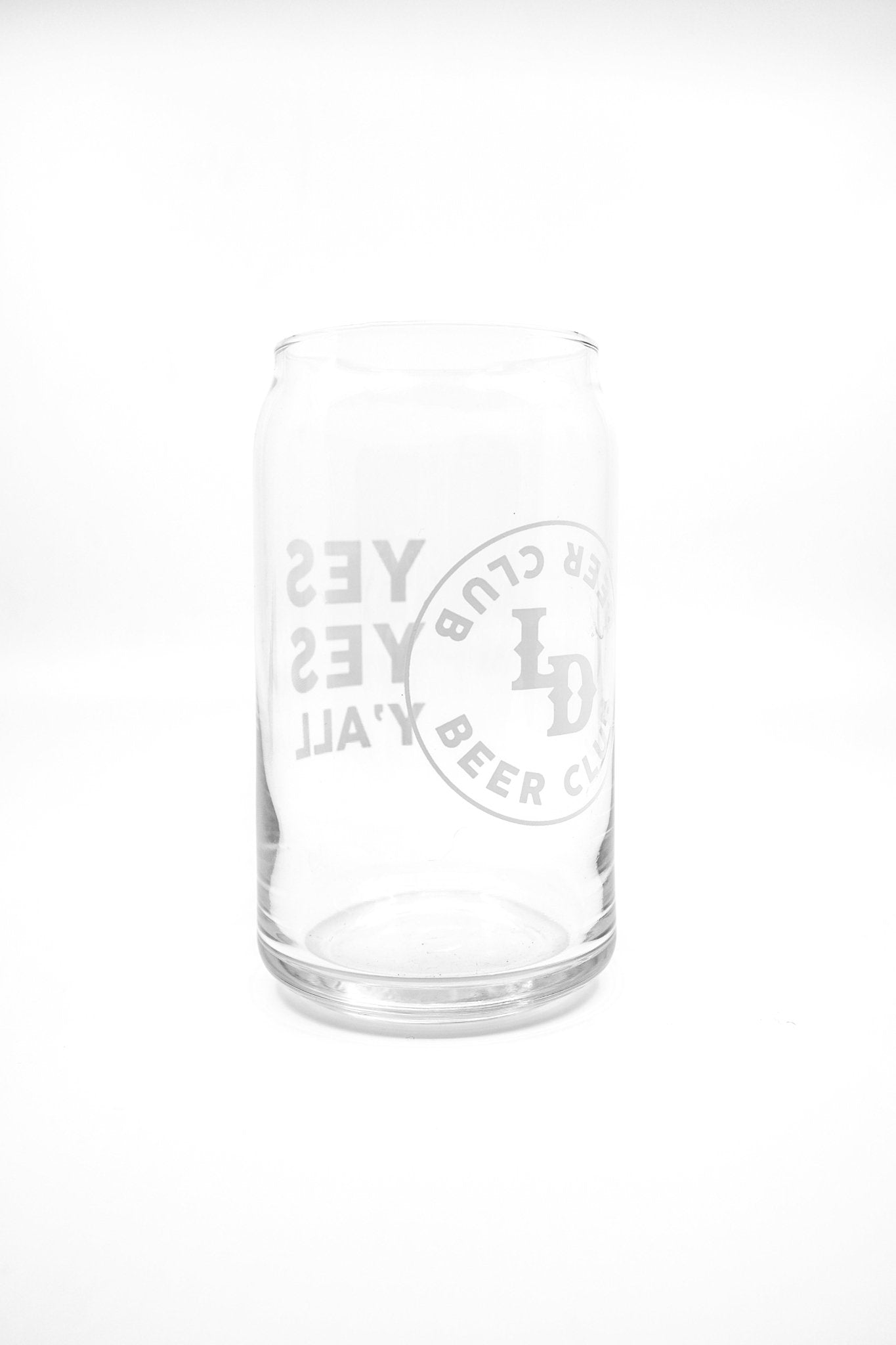 Lazy Dog Beer Club Can Glass
